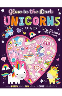 Coperta cărții 'Glow in the Dark Unicorns Activity Book - Sophie Collingwood'