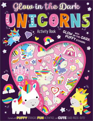 Coperta cărții 'Glow in the Dark Unicorns Activity Book - Sophie Collingwood'