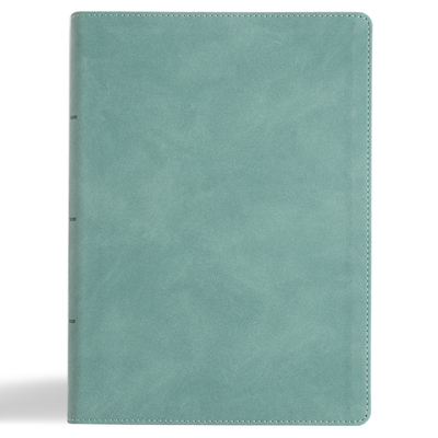 NASB Notetaking Bible, Large Print Edition, Earthen Teal Suedesoft Leathertouch -