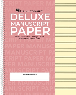 Deluxe Wirebound Premium Manuscript Paper (Pink Cover) -