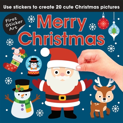 Coperta cărții 'First Sticker Art: Merry Christmas - Paul Calver'