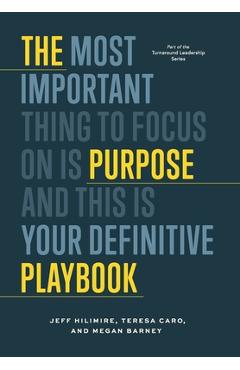 Coperta cărții 'The Purpose Playbook - Jeff Hilimire'