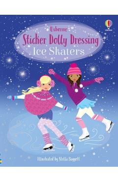 Coperta cărții 'Sticker Dolly Dressing Ice Skaters - Fiona Watt'