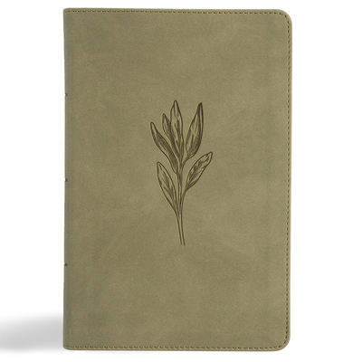 NASB Large Print Personal Size Reference Bible, Sage Suedesoft Leathertouch - 