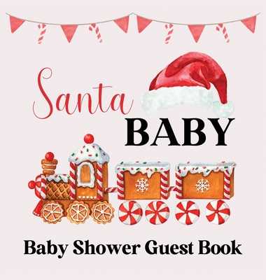 Christmas Baby Shower Guest Book (hardback) - Lulu And Bell