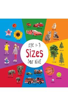 Coperta cărții 'Sizes for Kids age 1-3 (Engage Early Readers: Children's Learning Books) - Dayna Martin'
