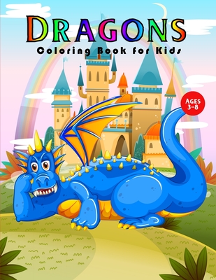 Dragons Coloring Book for Kids: 30 Dragons on backgrounds to color and Dragon Lover Gifts for Kids 3-8, Boys or Girls - Treeda Press