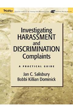 Coperta cărții 'Investigating Harassment and Discrimination Complaints: A Practical Guide - Jan C. Salisbury'