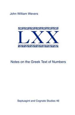 Coperta cărții 'Notes on the Greek Text of Numbers - John William Wevers'