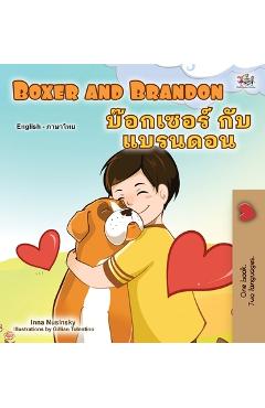 Coperta cărții 'Boxer and Brandon (English Thai Bilingual Book for Kids) - Kidkiddos Books'