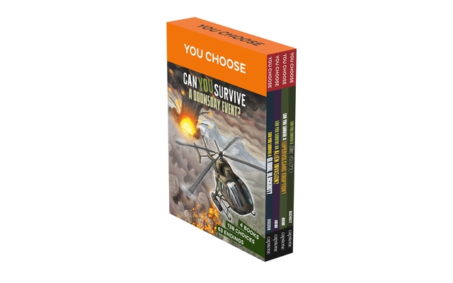 Coperta cărții 'You Choose: Can You Survive a Doomsday Event? 4-Book Boxed Set 1 - Matt Doeden'