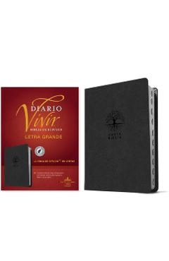 Coperta cărții 'Biblia de Estudio del Diario Vivir Rvr60, Letra Grande (Sentipiel, Carbón, Índice, Letra Roja) -'