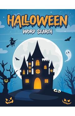 Poza produsului Halloween Word Search for Kids: Word Search Book Activity Book, Halloween Word Searches For Children and Adults - Laura Bidden