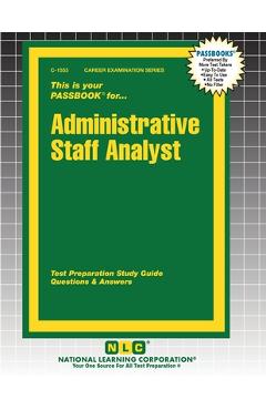 Coperta cărții 'Administrative Staff Analyst -'