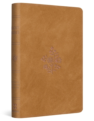 ESV Compact Bible (Trutone, Nubuck Caramel, Wildflower Design) -