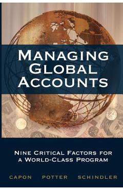 Coperta cărții 'Managing Global Accounts - Noel Capon'