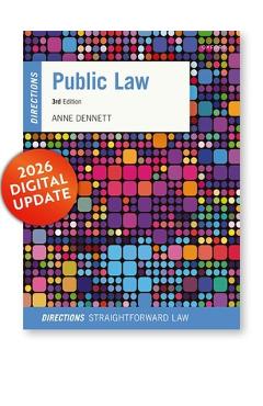Coperta cărții 'Public Law 3e - Anne Dennett'