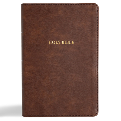 CSB Grace Bible, Brown Leathertouch (Dyslexia Friendly) - 