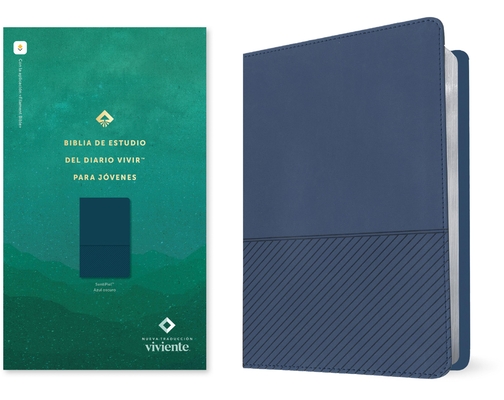 Coperta cărții 'Biblia de Estudio del Diario Vivir Para Jóvenes Ntv Con Filament (Sentipiel, Azul Oscuro, Letra Roja) -'