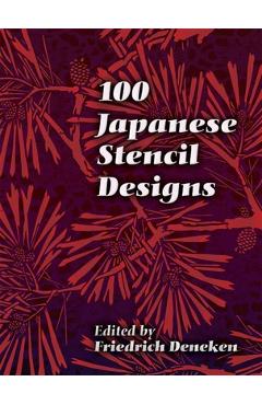 Coperta cărții '100 Japanese Stencil Designs - Friedrich Deneken'