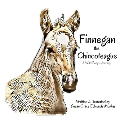 Coperta cărții 'Finnegan the Chincoteague: A Wild Pony's Journey - Susan Grace Edwards Mosher'