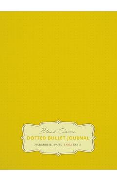 Poza produsului Large 8.5 x 11 Dotted Bullet Journal (Banana #5) Hardcover - 245 Numbered Pages - 