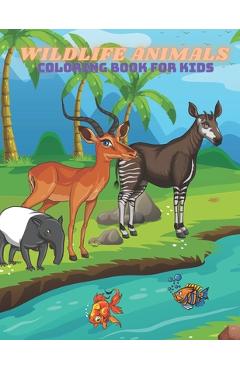 Poza produsului WILDLIFE ANIMALS - Coloring Book For Kids - Minka Shannon