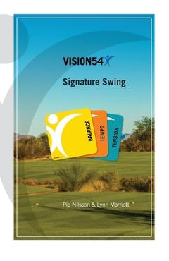 Coperta cărții 'VISION54 Signature Swing: Balance - Tempo - Tension - Lynn Marriott'