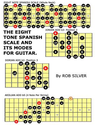 Coperta cărții 'The Eight Tone Spanish Scale and its Modes for Guitar - Rob Silver'