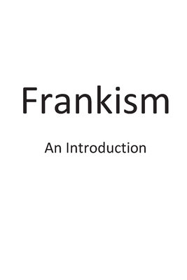 Frankism: An Introduction - R. D. S