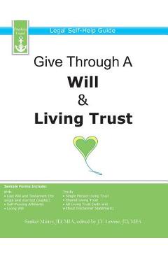 Poza produsului Give Through A Will & Living Trust: Legal Self-Help Guide - J. T. Levine