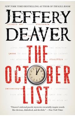 Coperta cărții 'The October List - Jeffery Deaver'