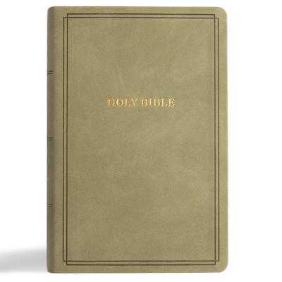 KJV Large Print Personal Size Reference Bible, Sage Suedesoft Leathertouch, Indexed -