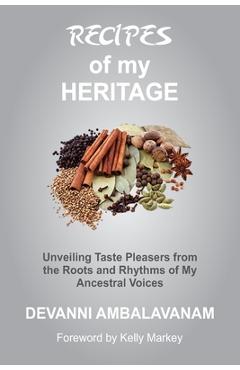 Coperta cărții 'Recipes of my Heritage - Devanni Ambalavanam'