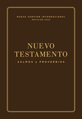 Coperta cărții 'Nvi, Nuevo Testamento de Bolsillo, Con Salmos Y Proverbios, Revisión 2022, Leatherflex, Café -'