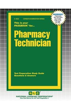 Coperta cărții 'Pharmacy Technician -'