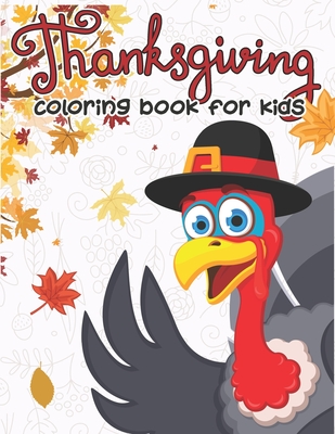 Coperta cărții 'Thanksgiving Coloring Book for Kids: 50 Thanksgiving Coloring Pages for Kids - Hero Press'