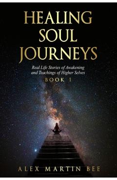 Coperta cărții 'Healing Soul Journeys: Real Life Stories of Awakening and Teachings of Higher Selves - Book 1 - Alex Martin Bee'