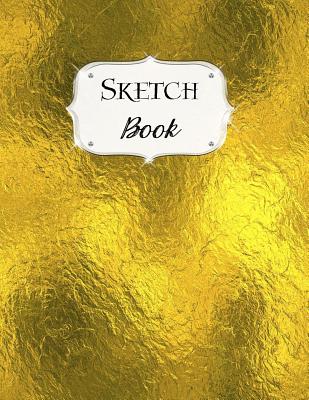 Sketch Book: Gold Sketchbook Scetchpad for Drawing or Doodling Notebook Pad for Creative Artists #9 - Jazzy Doodles