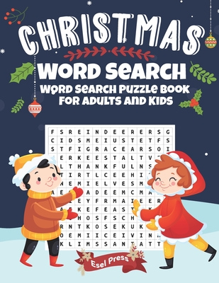 Christmas Word Search - Word Search Puzzle Book For Adults And Kids: - Large 8.5