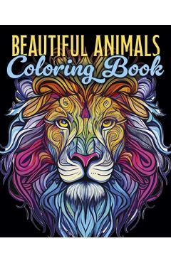 Coperta cărții 'Beautiful Animals Coloring Book - Tansy Willow'