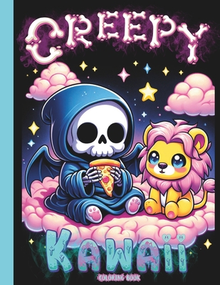 Coperta cărții 'Creepy Kawaii Coloring Book: Adorable and Spooky Gothic Coloring Pages for Adults - Mike Kali'