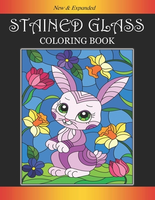 Stained Glass Coloring Book: An Adult Coloring Book with Beautiful Designs for Relaxation and Stress Relief (Stained Glass Coloring Books for Adult -