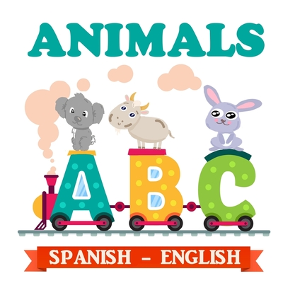 ABC Animals Spanish - English: ABC Bilingual Book Spanish English Illustrated Edition Baby Animals - Francesco G. Romano