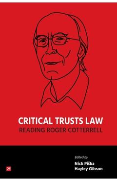 Coperta cărții 'Critical Trusts Law - Nick Piska'