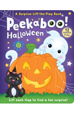 Coperta cărții 'My Surprise Lift-The-Flap Book: Peek a Boo! Halloween - Kidsbooks Publishing'