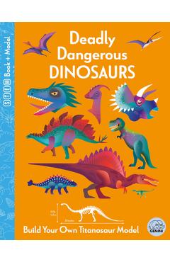 Coperta cărții 'Deadly Dangerous Dinosaurs - Kit Elliot'