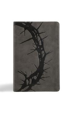 Coperta cărții 'NASB Large Print Personal Size Reference Bible, Charcoal Leathertouch -'