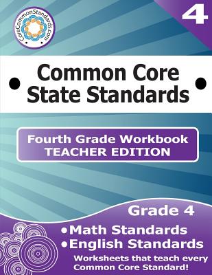 Coperta cărții 'Fourth Grade Common Core Workbook - Teacher Edition -'