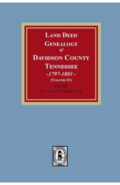 Coperta cărții 'Land Deed Genealogy of Davidson County, Tennessee, 1797-1803. (Volume #3) - Helen Marsh'